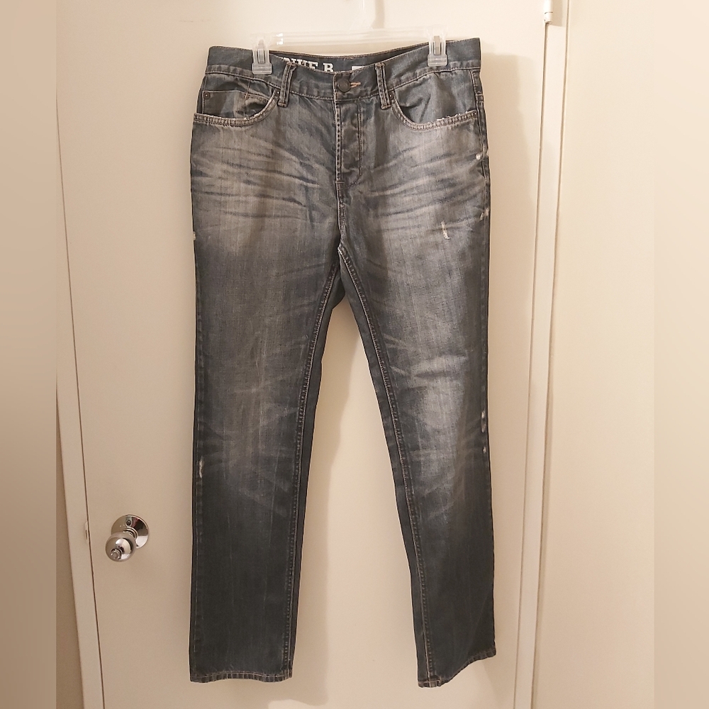 DKNY Dark Wash Slouchy Tapered Men's Pants Size 30 x 32